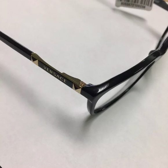 Versace Accessories - Authentic Versace clear lens black gold glasses